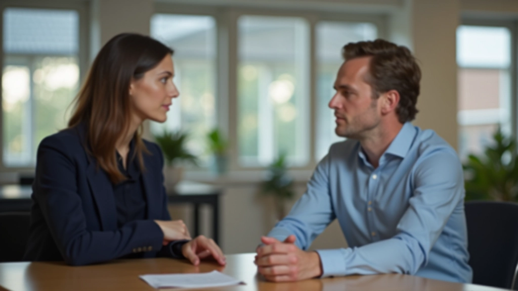 Persoon in consultatie met coach in kantoor