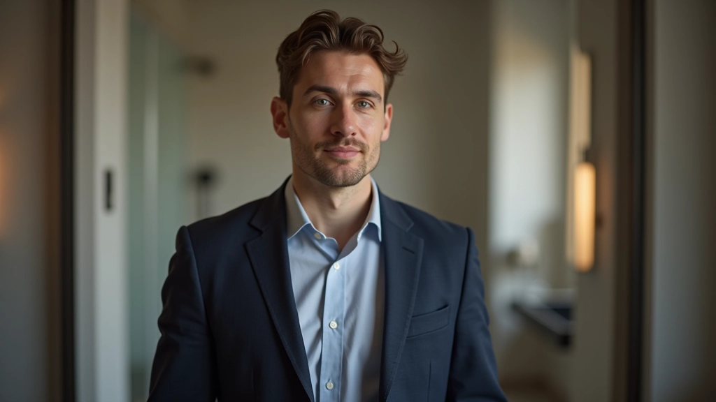 Persoon die positieve affirmaties zegt terwijl hij/zij naar zichzelf kijkt in een spiegel